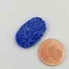 Lapis Lazuli Naturale Forma Ovale Piatto Cabochon Liscio Fatto a Mano 21X14X2mm 1,37GM