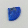 Lapis Lazuli Naturale Forma Triangolo Fantasia Piatto Cabochon Liscio Fatto a Mano 15X12X1mm 0,42GM