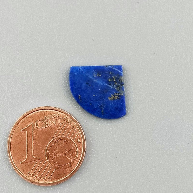 Lapis Lazuli Naturale Forma Triangolo Fantasia Piatto Cabochon Liscio Fatto a Mano 15X12X1mm 0,42GM