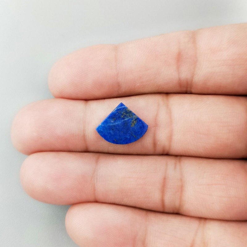 Lapis Lazuli Naturale Forma Triangolo Fantasia Piatto Cabochon Liscio Fatto a Mano 15X12X1mm 0,42GM
