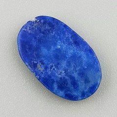 Lapis Lazuli Naturale Forma Ovale Piatto Cabochon Liscio Fatto a Mano 19X11X3mm 1,50GM