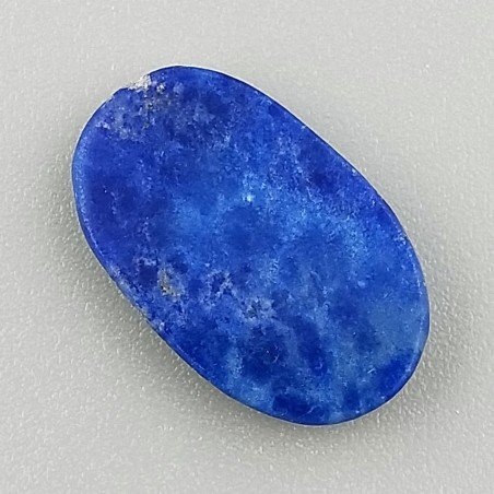 Lapis Lazuli Naturale Forma Ovale Piatto Cabochon Liscio Fatto a Mano 19X11X3mm 1,50GM