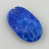 Lapis Lazuli Naturale Forma Ovale Piatto Cabochon Liscio Fatto a Mano 19X11X3mm 1,50GM