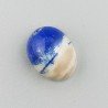 Lapis Lazuli Naturale Forma Ovale Piatto Cabochon Liscio Fatto a Mano 15X12X7mm 2,10GM