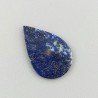 Lapis Lazuli Naturale Forma Goccia Piatto Cabochon Liscio Fatto a Mano 20X3X1mm 0,83GM
