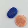 Lapis Lazuli Naturale Forma Ovale Piatto Cabochon Liscio Fatto a Mano 16X11X2mm 0,89GM