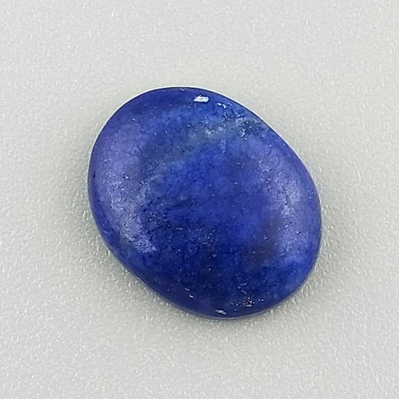 Lapis Lazuli Naturale Forma Ovale Piatto Cabochon Liscio Fatto a Mano 14X11X4mm 1,22GM