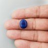 Lapis Lazuli Naturale Forma Ovale Piatto Cabochon Liscio Fatto a Mano 14X11X4mm 1,22GM
