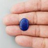 Lapis Lazuli Naturale Forma Ovale Piatto Cabochon Liscio Fatto a Mano 17X13X3mm 1,02GM