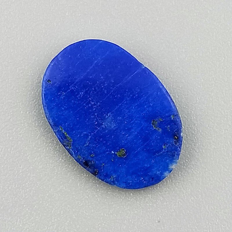 Lapis Lazuli Naturale Forma Ovale Piatto Cabochon Liscio Fatto a Mano 17X12X2mm ,97GM