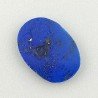 Lapis Lazuli Naturale Forma Ovale Piatto Cabochon Liscio Fatto a Mano 15X11X2mm ,78GM