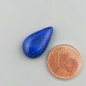 Lapis Lazuli Naturale Forma Goccia Piatto Cabochon Liscio Fatto a Mano 18X10X5mm 1,52GM