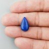 Lapis Lazuli Naturale Forma Goccia Piatto Cabochon Liscio Fatto a Mano 18X10X5mm 1,52GM