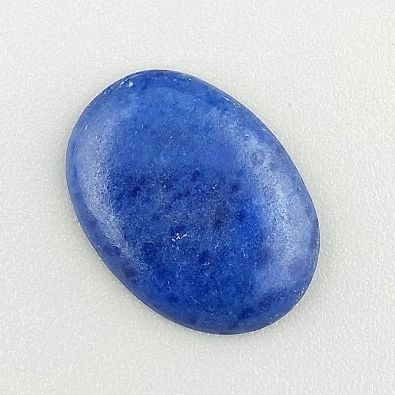 Lapis Lazuli Naturale Forma Ovale Piatto Cabochon Liscio Fatto a Mano 18X13X3mm 1,41GM