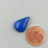 Lapis Lazuli Naturale Forma Goccia Piatto Cabochon Liscio Fatto a Mano 15X10X4mm 1,08GM