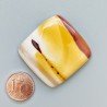 Mokaite Naturale Forma Quadrato Piatto Cabochon Liscio Fatto a Mano 33X32X6mm 13,42gm 1pz
