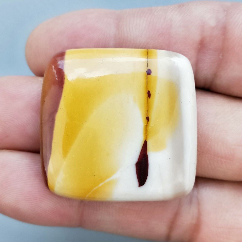 Mokaite Naturale Forma Quadrato Piatto Cabochon Liscio Fatto a Mano 33X32X6mm 13,42gm 1pz Mokaite Naturale Forma Quadrato Piatto Cabochon Liscio Fatto a Mano 33X32X6mm 13,42gm 1pz
