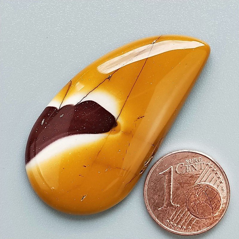 Mokaite Naturale Forma Goccia Piatto Cabochon Liscio Fatto a Mano 43X22mm 7,86gm 1pz Mokaite Naturale Forma Goccia Piatto Cabochon Liscio Fatto a Mano 43X22mm 7,86gm 1pz