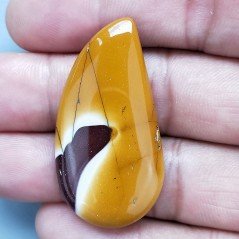Mokaite Naturale Forma Goccia Piatto Cabochon Liscio Fatto a Mano 43X22mm 7,86gm 1pz Mokaite Naturale Forma Goccia Piatto Cabochon Liscio Fatto a Mano 43X22mm 7,86gm 1pz
