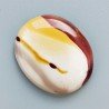 Mokaite Naturale Forma Ovale Piatto Cabochon Liscio Fatto a Mano 40X34X7mm 16,55gm 1pz