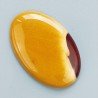 Mokaite Naturale Forma Ovale Piatto Cabochon Liscio Fatto a Mano 40X26mm 9,22gm 1pz