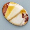 Mokaite Naturale Forma Ovale Piatto Cabochon Liscio Fatto a Mano 41X28X6mm 12,30gm 1pz
