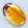Mokaite Naturale Forma Ovale Piatto Cabochon Liscio Fatto a Mano 39X26X7mm 11,70gm 1pz