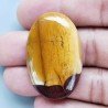 Mokaite Naturale Forma Ovale Piatto Cabochon Liscio Fatto a Mano 39X26X7mm 11,70gm 1pz
