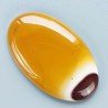 Mokaite Naturale Forma Ovale Piatto Cabochon Liscio Fatto a Mano 41X25mm 9,52gm 1pz