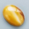 Mokaite Naturale Forma Ovale Piatto Cabochon Liscio Fatto a Mano 26X20X7mm 6,40gm 1pz
