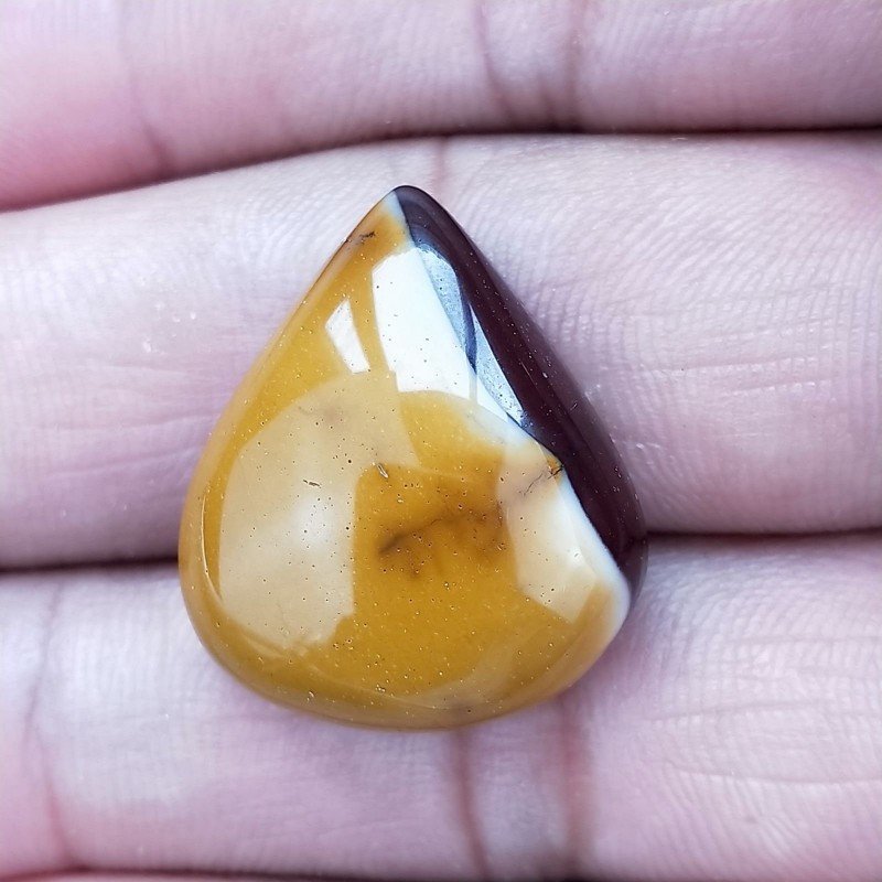 Mokaite Naturale Forma Goccia Piatto Cabochon Liscio Fatto a Mano 25X21mm 6,45gm 1pz Mokaite Naturale Forma Goccia Piatto Cabochon Liscio Fatto a Mano 25X21mm 6,45gm 1pz