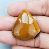 Mokaite Naturale Forma Goccia Piatto Cabochon Liscio Fatto a Mano 34X30mm 11,42gm 1pz