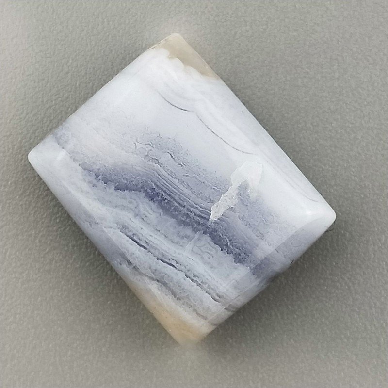 Calcedonio Striata Naturale Forma Rettangolare Piatto Cabochon Liscio Fatto a Mano 18X14X6mm 18,45 Carati 1pz Calcedonio Striata Naturale Forma Rettangolare Piatto Cabochon Liscio Fatto a Mano 18X14X6mm 18,45 Carati 1pz