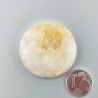 Corallo Fossile Naturale Forma Tondo Piatto Cabochon Liscio Fatto a Mano 36mm 14,74gm 1pz