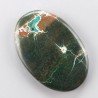 Crisocola Naturale Forma Ovale Piatto Cabochon Liscio Fatto a Mano 40X28mm 15.88gm 1pz