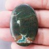 Crisocola Naturale Forma Ovale Piatto Cabochon Liscio Fatto a Mano 40X28mm 15.88gm 1pz