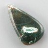 Crisocola Naturale Forma Goccia Piatto Cabochon Liscio Fatto a Mano 32X18mm 9.08gm 1pz
