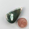 Crisocola Naturale Forma Goccia Piatto Cabochon Liscio Fatto a Mano 32X18mm 9.08gm 1pz