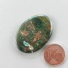 Crisocola Naturale Forma Ovale Piatto Cabochon Liscio Fatto a Mano 31X23mm 7.73gm 1pz