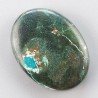Crisocola Naturale Forma Ovale Piatto Cabochon Liscio Fatto a Mano 29X21mm 9.27gm 1pz