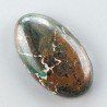 Crisocola Naturale Forma Ovale Piatto Cabochon Liscio Fatto a Mano 29X17mm 6.53gm 1pz