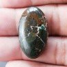 Crisocola Naturale Forma Ovale Piatto Cabochon Liscio Fatto a Mano 29X17mm 6.53gm 1pz