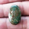 Crisocola Naturale Forma Ovale Piatto Cabochon Liscio Fatto a Mano 24X15mm 4.97gm 1pz