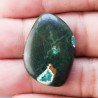 Crisocola Naturale Forma Fantasia Piatto Cabochon Liscio Fatto a Mano 29X20mm 6.82gm 1pz