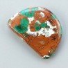 Crisocola Naturale Forma Fantasia Piatto Cabochon Liscio Fatto a Mano 23X17mm 3.37gm 1pz