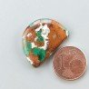 Crisocola Naturale Forma Fantasia Piatto Cabochon Liscio Fatto a Mano 23X17mm 3.37gm 1pz
