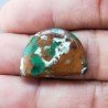 Crisocola Naturale Forma Fantasia Piatto Cabochon Liscio Fatto a Mano 23X17mm 3.37gm 1pz
