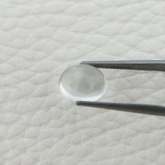 Cristallo Di Rocca Naturale Forma Ovale Piatto Cabochon Liscio Fatto a Mano 10X8X5mm 3,75 Carati 1pz