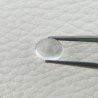 Cristallo Di Rocca Naturale Forma Ovale Piatto Cabochon Liscio Fatto a Mano 10X8X5mm 3,75 Carati 1pz