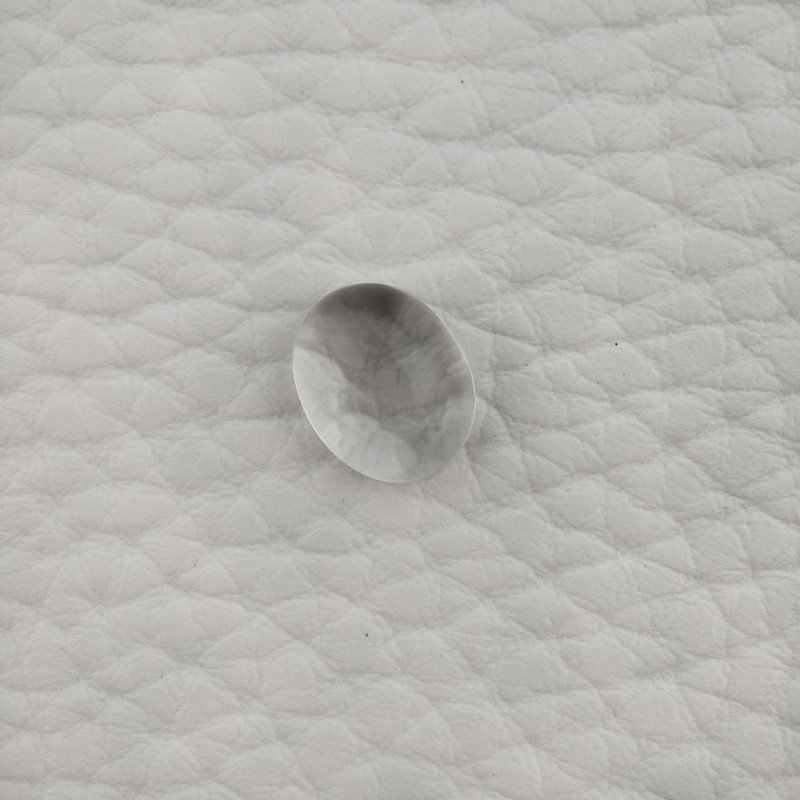 Cristallo Di Rocca Naturale Forma Ovale Piatto Cabochon Liscio Fatto a Mano 10X8X4mm 2,85 Carati 1pz